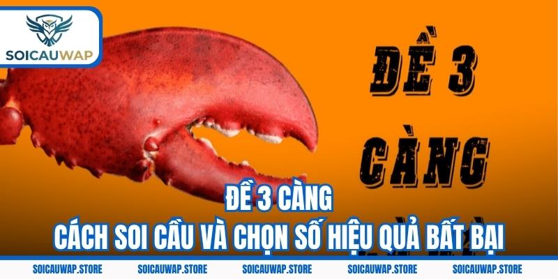 Đề 3 Càng - Cách Soi Cầu Và Chọn Số Hiệu Quả Bất Bại